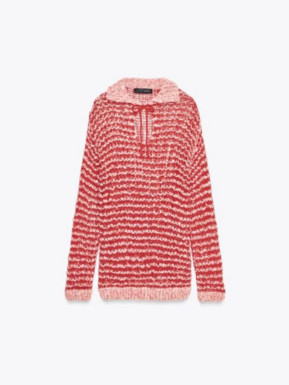 Zara Open Knit Polo Sweater.